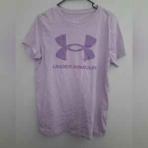 Under Armour Lavender Crew Neck Tee (Fits M-L)